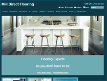 Tablet Screenshot of milldirectfloorcoverings.com